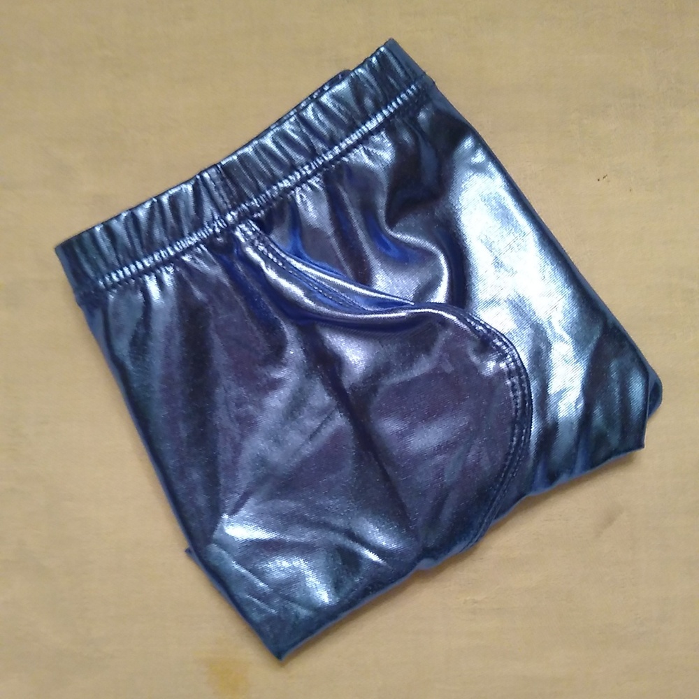 Metallic Blue Shorts - Picture 7 of 8